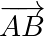 \overrightarrow{AB}